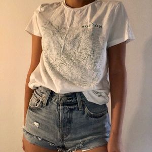 Boston Map Graphic Tee